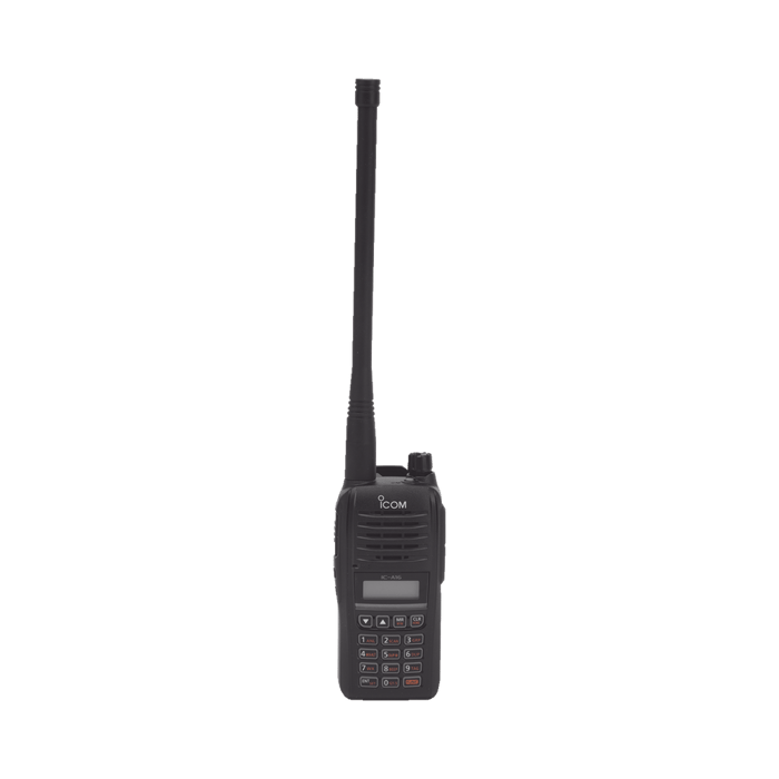 ICA16 ICOM – Radio Portátil Aéreo, de 118-136 MHz, 6W PEP, 200 ch