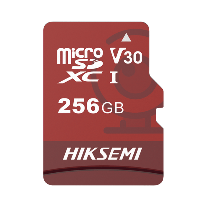 HS-TF-E1-256G   HIKSEMI – Memoria microSD / Clase 10 de 256 GB / Especializada Para Videovigilancia (Uso 24/7) / Compatibles con cámaras HIKVISION y Otras Marcas / 95 MB/s Lectura / 55 MB/s Escritura