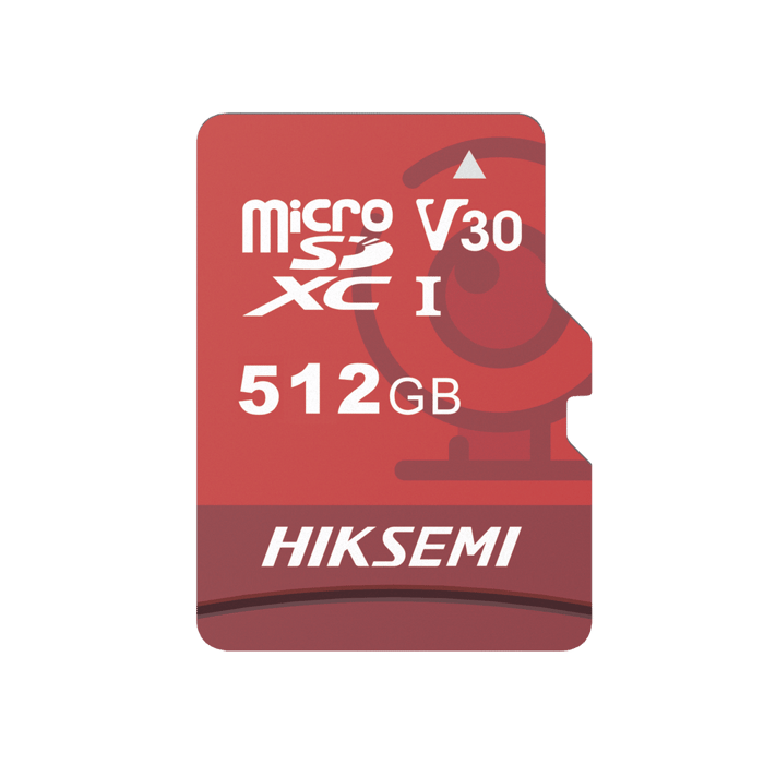 HS-TF-E1-512G HIKSEMI – Memoria MicroSD / Clase 10 de 512 GB / Especializada Para Videovigilancia (Uso 24/7) / Compatibles con cámaras HIKVISION y Otras Marcas / 95 MB/s Lectura / 60 MB/s Escritura