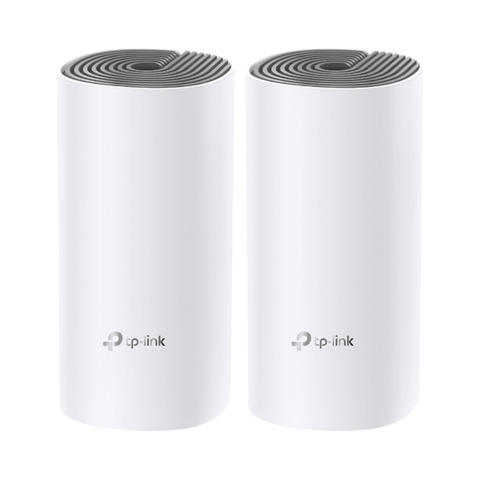 DECOE4-2PACK TPLINK – Kit de Router inalámbrico mesh Deco E4 para Hogar / Doble banda AC 1200 / 2 puertos 10/100 Mbps / Compatible con amazon alexa.