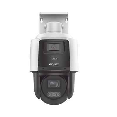 DS-2SE3C404MWG-E/14  HIKVISION - PTZ IP 4 Megapixel con Cámara Panoramica 4 Megapixel / 4X Zoom / Dual Light (40 mts IR + 30 mts Luz Blanca)