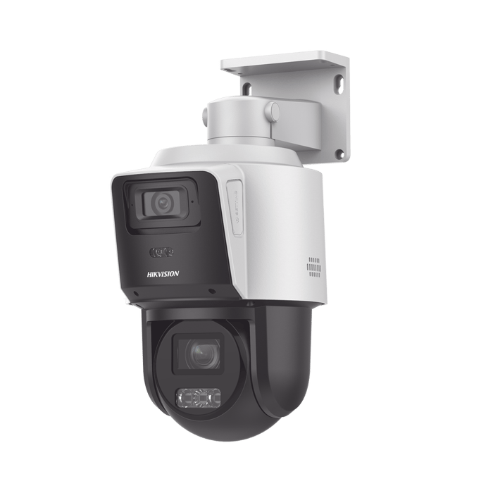 DS-2SE3C404MWG-E/14  HIKVISION – PTZ IP 4 Megapixel con Cámara Panoramica 4 Megapixel / 4X Zoom / Dual Light (40 mts IR + 30 mts Luz Blanca)