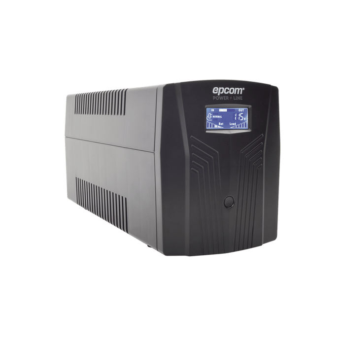 EPU850LCD EPCOM – UPS de 850VA/510W / 120 Vca / 6 Tomas NEMA 5-15R / Sin RJ11 ni RJ45