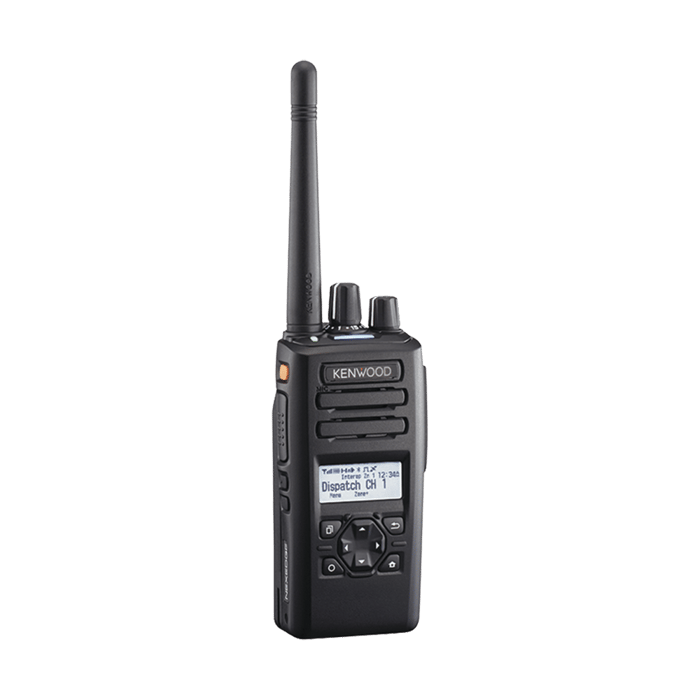 NX3320-K2  KENWOOD – Radio portátil UHF 400-520 MHz, 260 Canales, Digital NXDN-DMR-Análogo, GPS, Bluetooth, IP67, 2 Pines, Incluye Batería-Antena-Cargador-Clip.