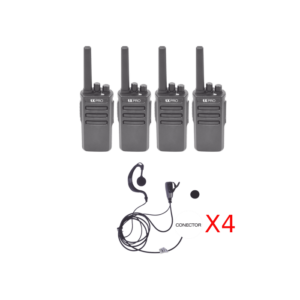 TX600DUOKIT  Paquete con 4 radios TX600  y 4 Manos Libres TXPRO