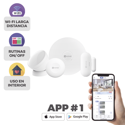 CSB1  – Kit de Alarma residencial Inalámbrico WiFi  EZVIZ