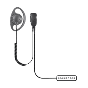 SPM-1201 audífono microfono de solapa para radios portátiles kenwood