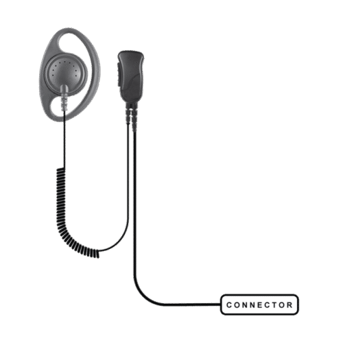 SPM-1201 audífono microfono de solapa para radios portátiles kenwood
