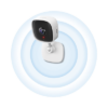 TAPOC100  TPLINK  - Cámara IP Wi-Fi para hogar, 2 megapixel, audio doble vía, visión nocturna, notificación Push, acepta memoria Micro SD de para grabación.