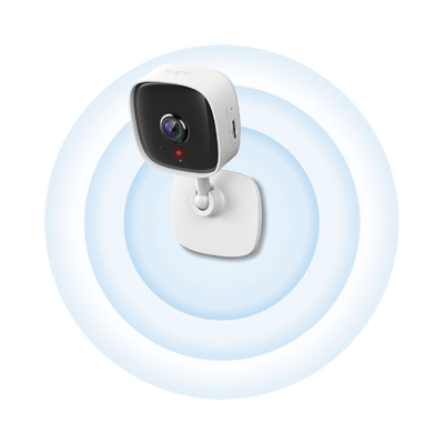TAPOC100  TPLINK  - Cámara IP Wi-Fi para hogar, 2 megapixel, audio doble vía, visión nocturna, notificación Push, acepta memoria Micro SD de para grabación.