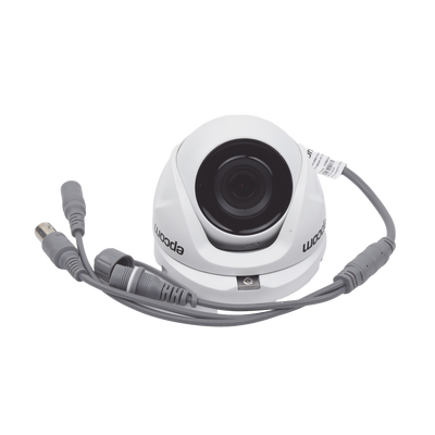 E8TURBOG2W  - Cámara EPCOM MiniDomo Turret TurboHD 1080p / 2Mpx / 103º / 2.8 mm / Metalica