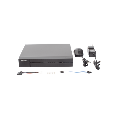 DVR204GM1C  DVR HiLook de 4 Canales TurboHD + 1 Canal IP / 2 Megapíxel (1080p) Lite
