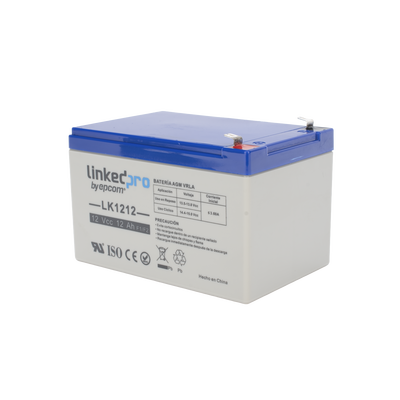 LK1212  Batería 12 V / 12 Ah / UL / Tecnología AGM / Linkedpro