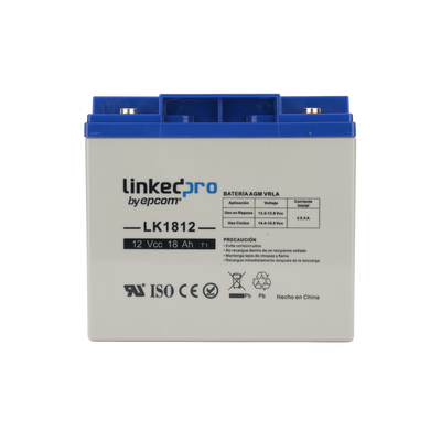 LK1812 - Batería 12 V / 18 Ah / UL / Tecnología AGM / LinkedPro