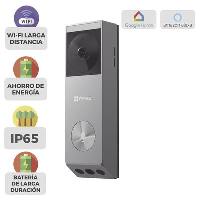 CSEP3X  Doorbell Ezviz de Batería Recargable con Transformador o Panel Solar