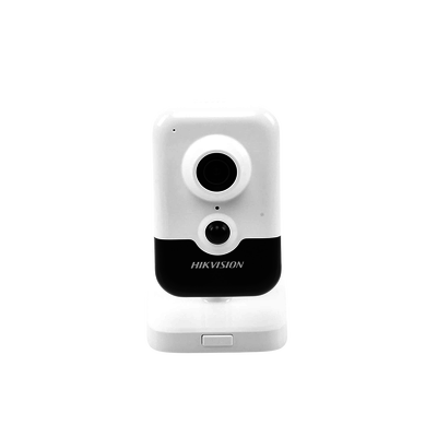 DS2CD2443G2  Camara Hikvision tipo Cubo IP de 4 Megapixel / Lente 2.8 mm / H.265+/ Micrófono y Bocina Integrada