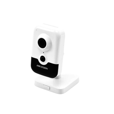 DS2CD2443G2  Camara Hikvision tipo Cubo IP de 4 Megapixel / Lente 2.8 mm / H.265+/ Micrófono y Bocina Integrada