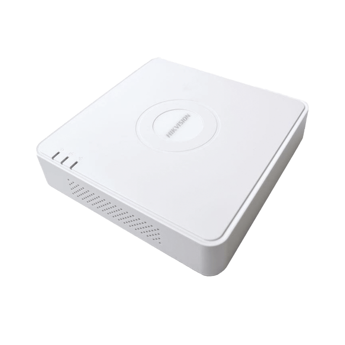 DS7104NIQ1_4PD Hikvision NVR 4 Megapixel (Compatible con Cámaras ACUSENSE) / 4 canales IP / 4 Puertos PoE /1 Bahía de Disco Duro / Salida de Vídeo Full HD