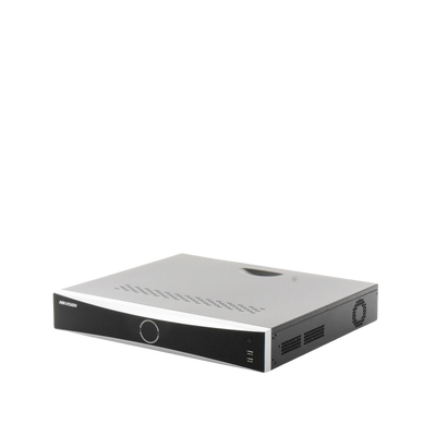 DS7716NXIK4  Hikvision  NVR 12 Megapixel (4K) / 16 canales IP / AcuSense (Evita Falsas Alarmas) / Reconocimiento Facial / 4 Bahías de Disco Duro / HDMI en 4K / Alarmas I/O