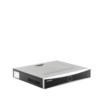 DS7716NXIK4  Hikvision  NVR 12 Megapixel (4K) / 16 canales IP / AcuSense (Evita Falsas Alarmas) / Reconocimiento Facial / 4 Bahías de Disco Duro / HDMI en 4K / Alarmas I/O