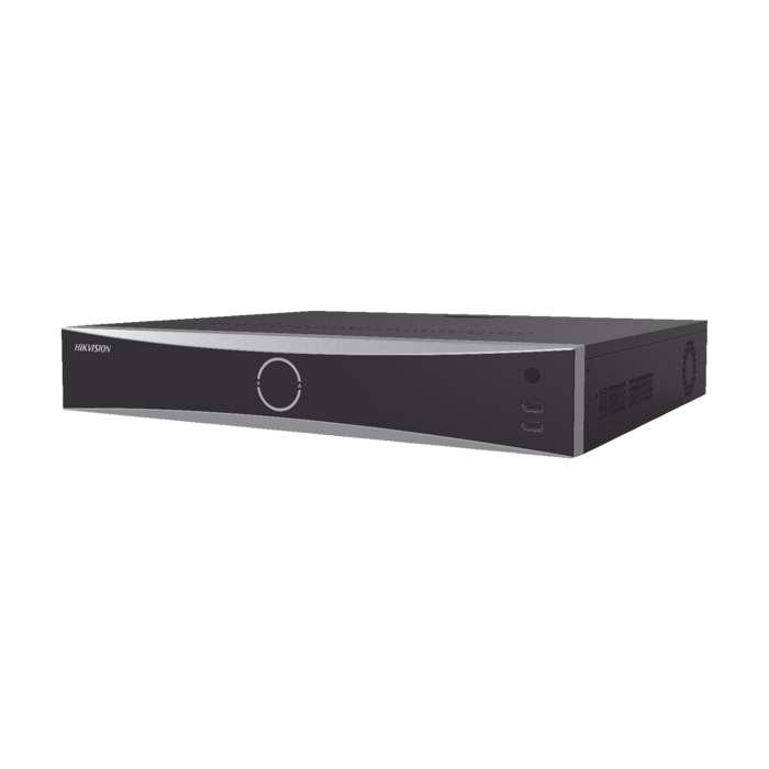 DS7716NXIK4  Hikvision  NVR 12 Megapixel (4K) / 16 canales IP / AcuSense (Evita Falsas Alarmas) / Reconocimiento Facial / 4 Bahías de Disco Duro / HDMI en 4K / Alarmas I/O