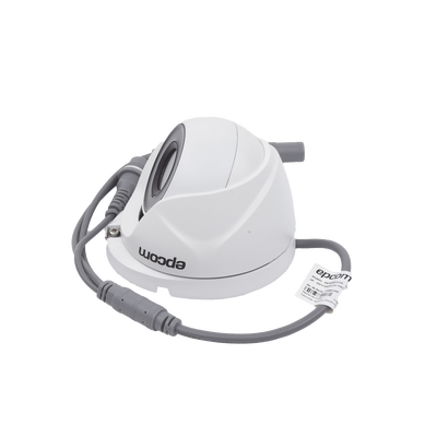 E8TURBOG2W EPCOM urret TURBOHD 2 Megapixel (1080p) / METÁLICA / Gran Angular 103° / Lente 2.8 mm / IR EXIR 20 Mts / Exterior IP66 / TVI-AHD-CVI-CVBS / dWDR