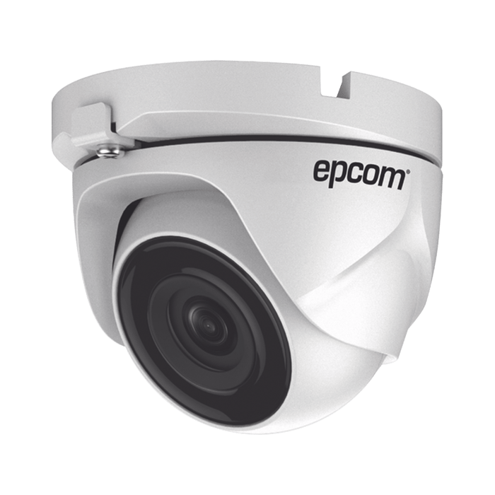 E8TURBOG2W EPCOM urret TURBOHD 2 Megapixel (1080p) / METÁLICA / Gran Angular 103° / Lente 2.8 mm / IR EXIR 20 Mts / Exterior IP66 / TVI-AHD-CVI-CVBS / dWDR