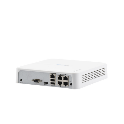 NVR104HD_4PD  HiLook  NVR 4 Megapixel (Compatibles con Cámaras AcuSense) / 4 Canales IP / 4 Puertos PoE+ / 1 Bahía de Disco Duro / Salida en Full HD