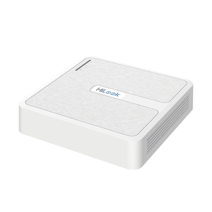 NVR104HD_4PD  HiLook  NVR 4 Megapixel (Compatibles con Cámaras AcuSense) / 4 Canales IP / 4 Puertos PoE+ / 1 Bahía de Disco Duro / Salida en Full HD