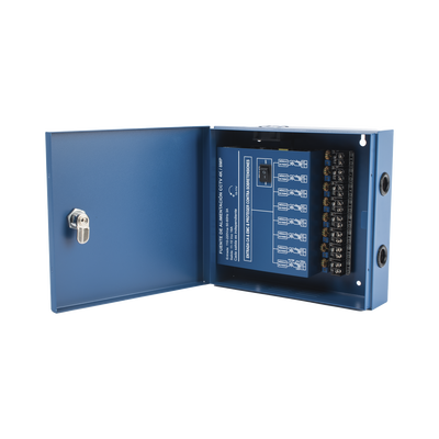 XP8DC164KV  EPCOM - Fuente de Poder Profesional HEAVY DUTY @ / 8 Canales / 16 Amps / Hasta 2A por Salida / Ajuste independiente de 11 a 15 Vcc por Salida / Protección Contra Sobrecargas / Filtro de Ruido Especial para Cámaras 4K.