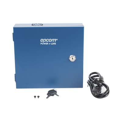 XP8DC164KV  EPCOM - Fuente de Poder Profesional HEAVY DUTY @ / 8 Canales / 16 Amps / Hasta 2A por Salida / Ajuste independiente de 11 a 15 Vcc por Salida / Protección Contra Sobrecargas / Filtro de Ruido Especial para Cámaras 4K.