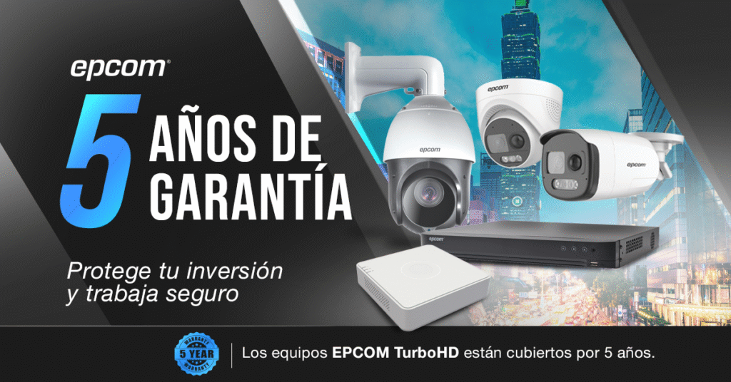 5 años de garantía en Epcom Profesional