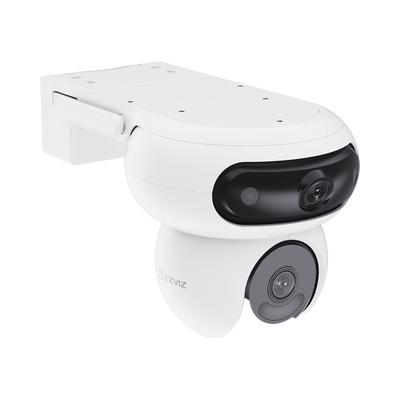 CSH90  EZVIZ - Cámara Doble Lente PT / Rotación en Ambos Lentes / Wi-Fi / 4MP+ y 4MP (Resolución 8 Megapixel ) / Auto Seguimiento Inteligente / Visión Color Nocturna