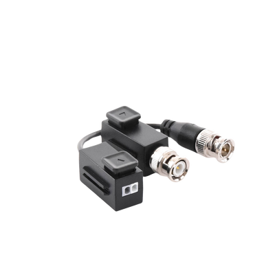 DS1H18SEC  HIKVISION - Kit de Transceptor (Balluns) TURBOHD con Boton Push / Hasta 8 MP (4K) / 100% Cobre / Soporta HD-TVI / AHD / CVI / CVBS / Audio por Coaxitron