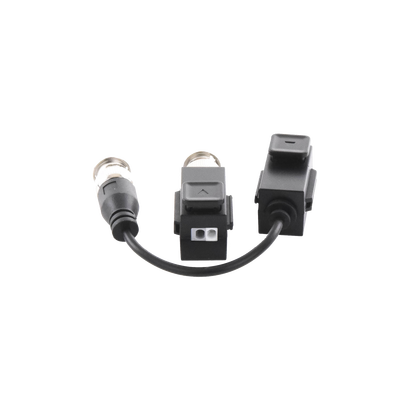 DS1H18SEC  HIKVISION - Kit de Transceptor (Balluns) TURBOHD con Boton Push / Hasta 8 MP (4K) / 100% Cobre / Soporta HD-TVI / AHD / CVI / CVBS / Audio por Coaxitron