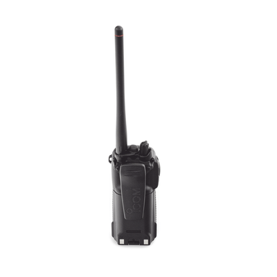 IC-M73  ICOM -  Radio portátil marino, 6 W de potencia RF, sumergible IPX8, 700mW de potencia de audio, rango de frecuencia Tx:156.025-157.425MHz, Rx:156.050-163.275MHz. Incluye Batería, antena, clip, cargador, cable de encendedor y correa.