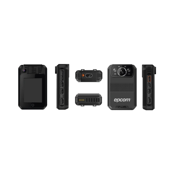 XMRR3  EPCOM - Body Camera para Seguridad / Video 4K / GPS Interconstruido / Conexión 4G-LTE / WiFi / Bluetooth / Sistema Basado en Android / Exterior IP66