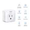 TAPOP100-1P  TPLINK - Mini tomacorriente inteligente Wi-Fi, 100 - 120V~, 50/60Hz, 15.0A, compatible con Amazon Alexa y Google Assistant, color blanco