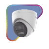 THCT227LTS   HILOOK - Camara con [Audio Bidireccional + Dual Light + ColorVu] Turret TURBOHD 2 Megapixel (1080p) / Lente 2.8 mm / 40 mts IR EXIR + 40 mts Luz Blanca / Micrófono y Bocina Integrado / Exterior IP67 / dWDR