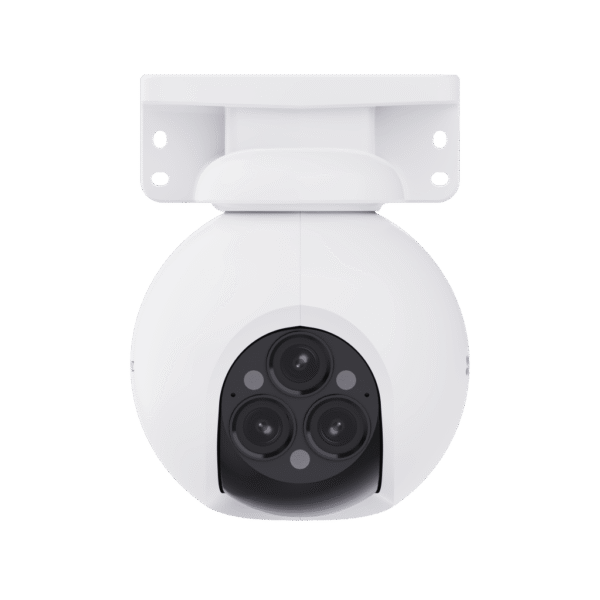 CS-H80F  EZVIZ - Cámara PT / Wi-Fi / Triple Lente / Panorámica 360° / Resolución 2k+ / Visión Nocturna a color / IA Detección de Humanos y Vehiculos / Alarma con Sirena y Luz / IP67